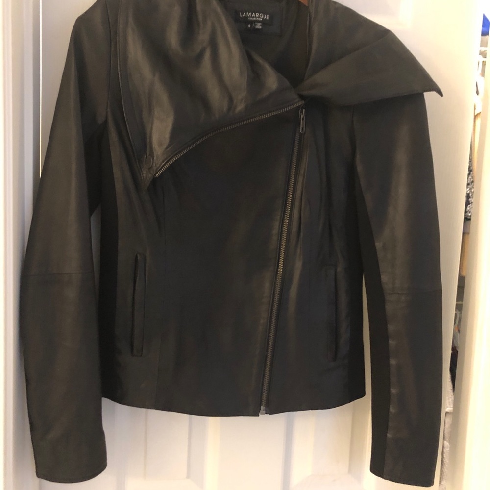 Lamarque Black Leather Jacket